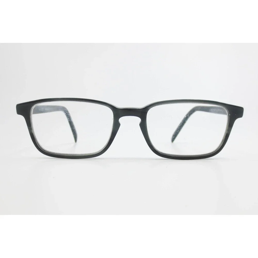 Warby Parker Hardy M 175 Eyeglasses Dark Grey Striped Rectangular 51-18-145